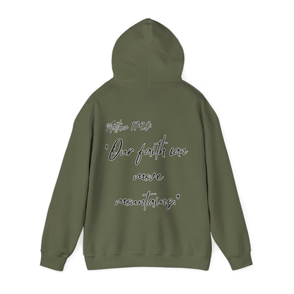 Powerhouse Faith Hoodie — “Our faith can move mountains” (Matthew 17:20)