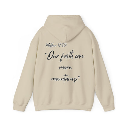 Powerhouse Faith Hoodie — “Our faith can move mountains” (Matthew 17:20)
