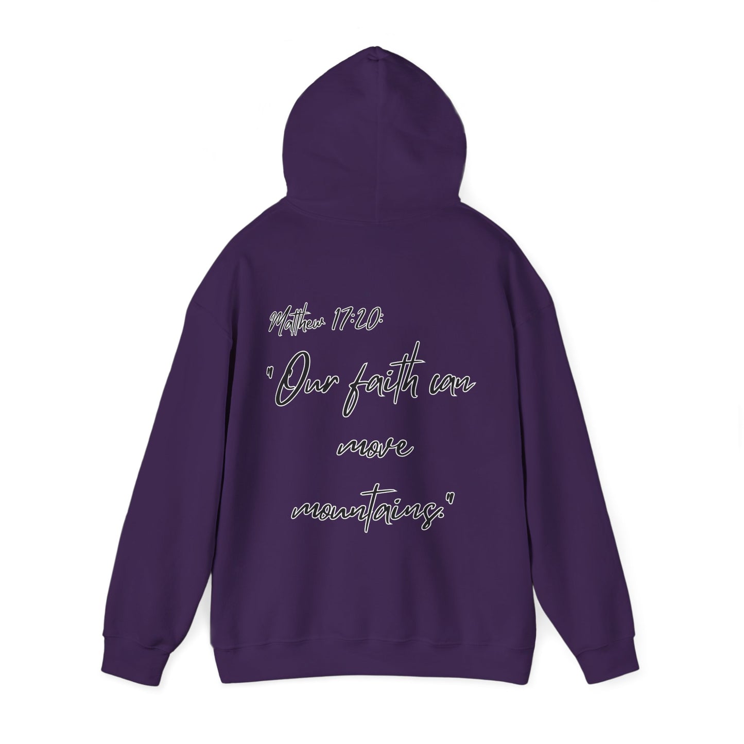 Powerhouse Faith Hoodie — “Our faith can move mountains” (Matthew 17:20)