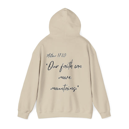 Powerhouse Faith Hoodie — “Our faith can move mountains” (Matthew 17:20)